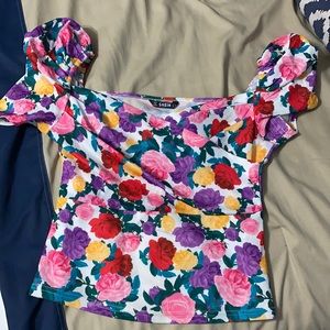 Shein Floral Crop Top